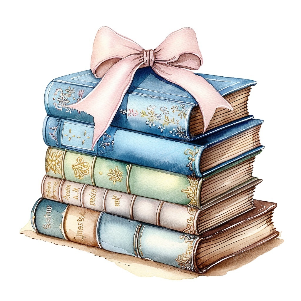 【商用利用可】ヴィンテージ洋書(水彩アンティークブック)クリップアート20点セット|高解像度・透過PNG|コラージュ・ジャンクジャーナル素材|即ダウンロード