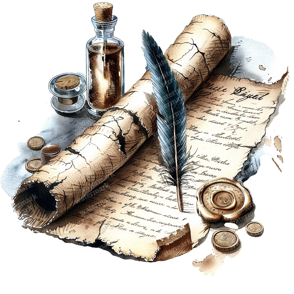 【商用利用可】アンティークペーパー(水彩ヴィンテージ紙素材)クリップアート16点セット|高解像度・透過PNG|背景・コラージュ・ジャンクジャーナル素材|即ダウンロード