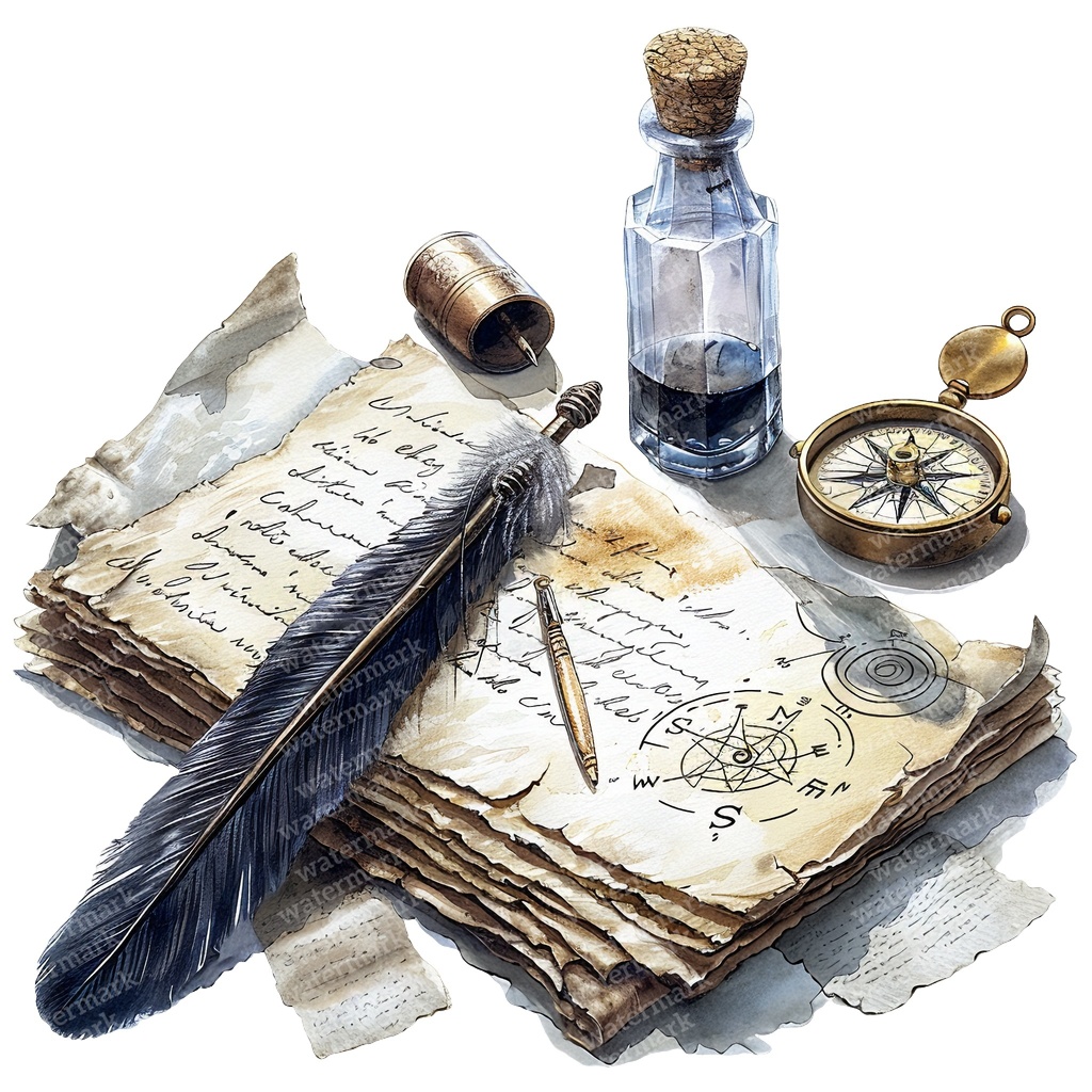 【商用利用可】アンティークペーパー(水彩ヴィンテージ紙素材)クリップアート16点セット|高解像度・透過PNG|背景・コラージュ・ジャンクジャーナル素材|即ダウンロード