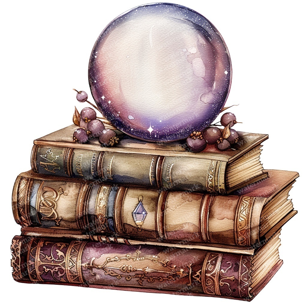 【商用利用可】魔女・ウィッチクラフト(水彩魔法モチーフ)クリップアート20点セット|高解像度・透過PNG|ハロウィン・コラージュ・ジャンクジャーナル素材|即ダウンロード