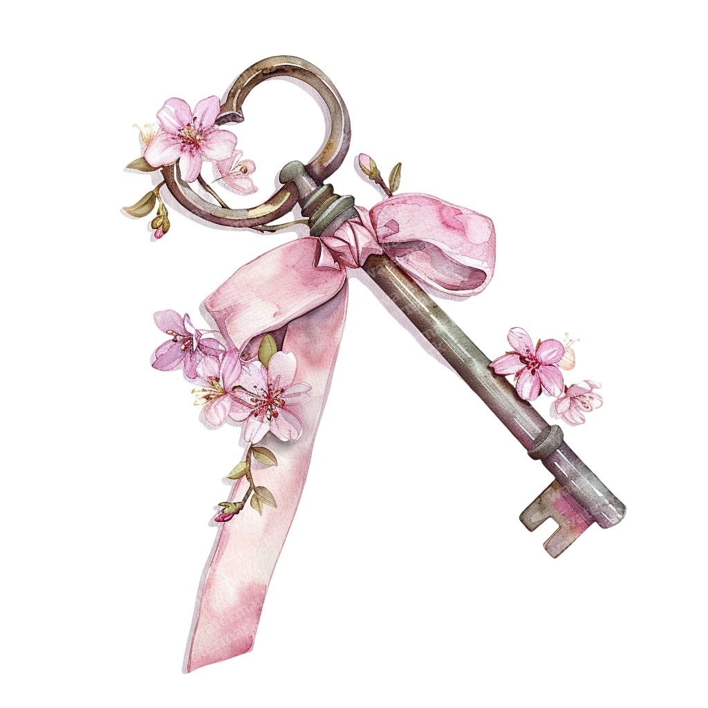 【商用利用可】ヴィンテージキー(水彩アンティーク鍵)クリップアート20点セット|高解像度・透過PNG|レトロ装飾・コラージュ・ジャンクジャーナル素材|即ダウンロード