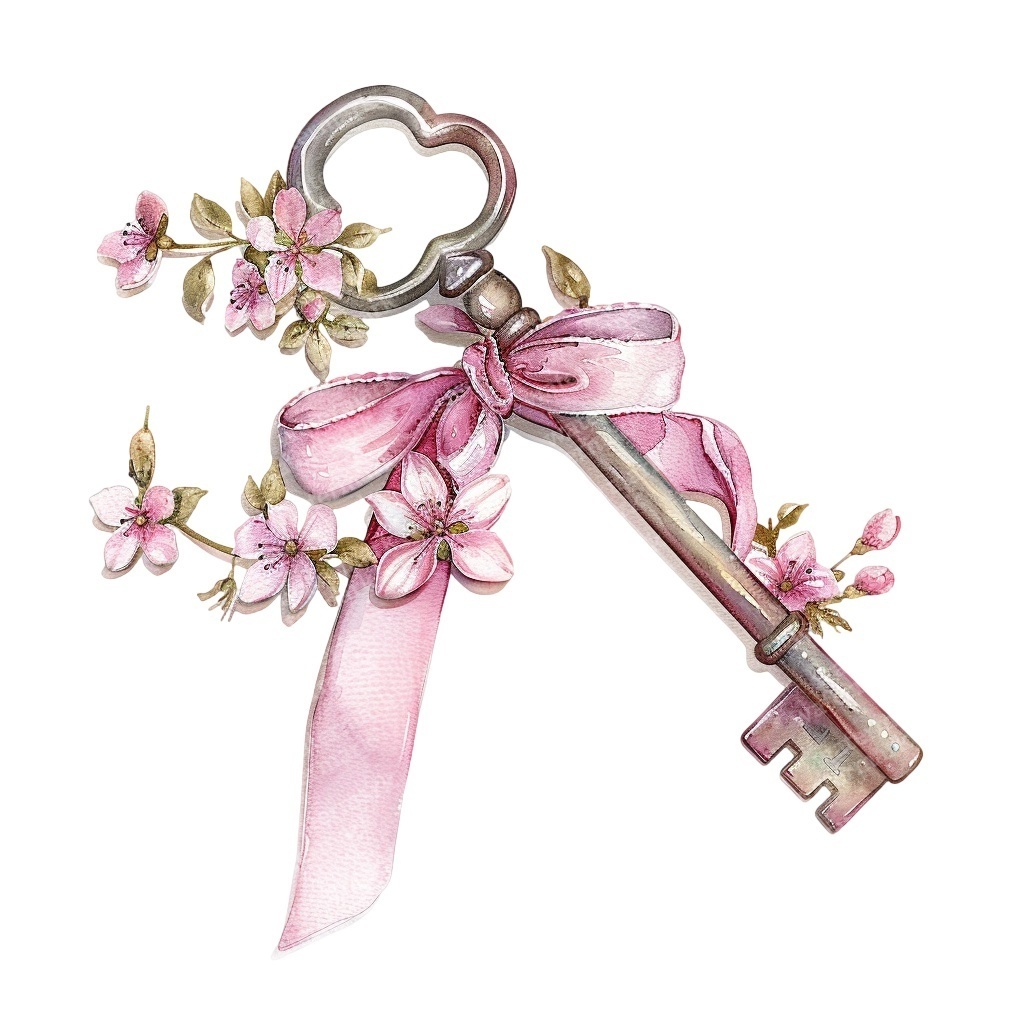 【商用利用可】ヴィンテージキー(水彩アンティーク鍵)クリップアート20点セット|高解像度・透過PNG|レトロ装飾・コラージュ・ジャンクジャーナル素材|即ダウンロード