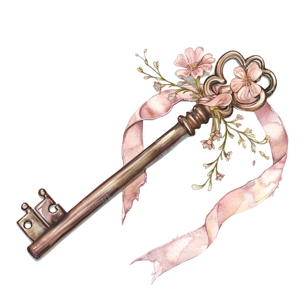 【商用利用可】ヴィンテージキー(水彩アンティーク鍵)クリップアート20点セット|高解像度・透過PNG|レトロ装飾・コラージュ・ジャンクジャーナル素材|即ダウンロード