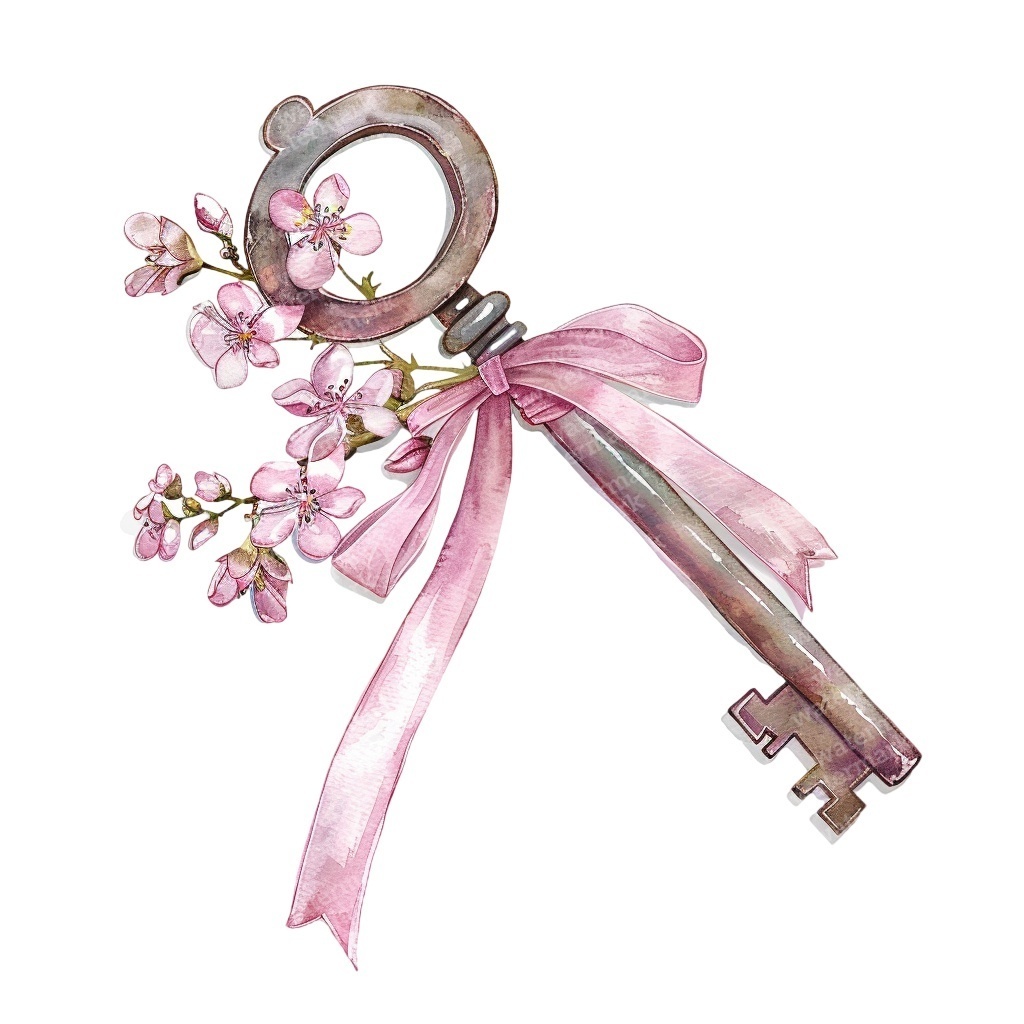 【商用利用可】ヴィンテージキー(水彩アンティーク鍵)クリップアート20点セット|高解像度・透過PNG|レトロ装飾・コラージュ・ジャンクジャーナル素材|即ダウンロード