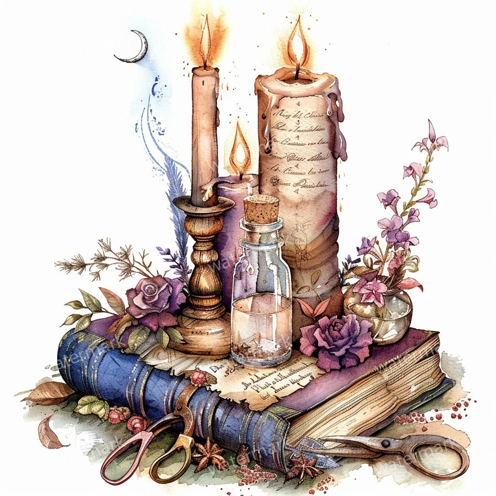 【商用利用可】ヴィンテージ洋書(水彩アンティークブック)クリップアート12点セット|高解像度・透過PNG|古書・レトロ素材|コラージュ・ジャンクジャーナル素材|即ダウンロード