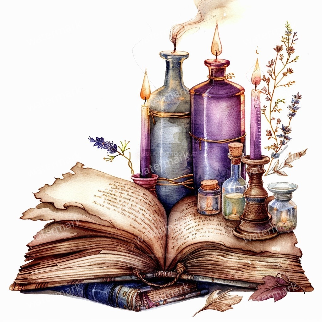 【商用利用可】ヴィンテージ洋書(水彩アンティークブック)クリップアート12点セット|高解像度・透過PNG|古書・レトロ素材|コラージュ・ジャンクジャーナル素材|即ダウンロード