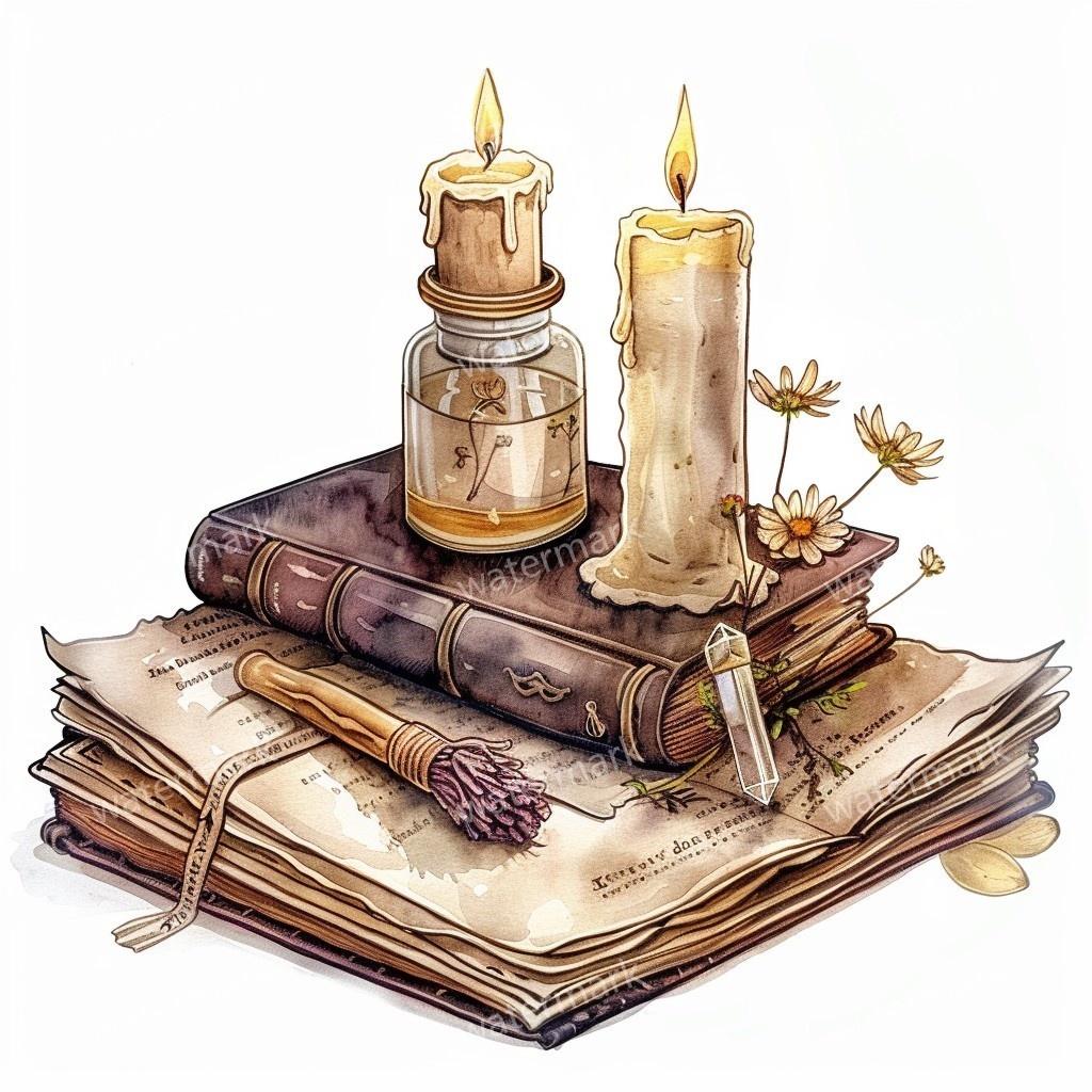 【商用利用可】ヴィンテージ洋書(水彩アンティークブック)クリップアート12点セット|高解像度・透過PNG|古書・レトロ素材|コラージュ・ジャンクジャーナル素材|即ダウンロード