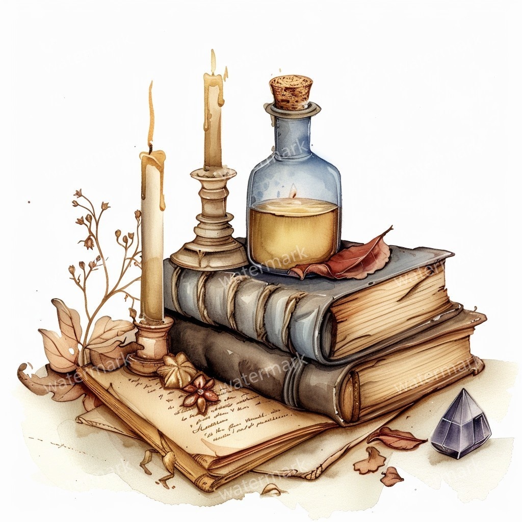 【商用利用可】ヴィンテージ洋書(水彩アンティークブック)クリップアート12点セット|高解像度・透過PNG|古書・レトロ素材|コラージュ・ジャンクジャーナル素材|即ダウンロード