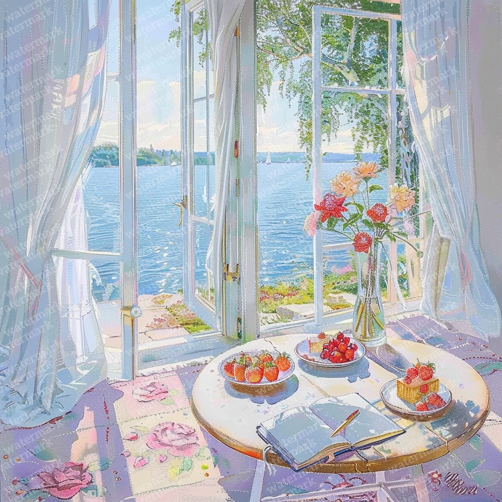 【商用利用可】窓からの景色(水彩ウィンドウビュー)クリップアート20点セット|高解像度JPG|風景・インテリア・コラージュ・ジャンクジャーナル・手帳シール素材|即ダウンロード