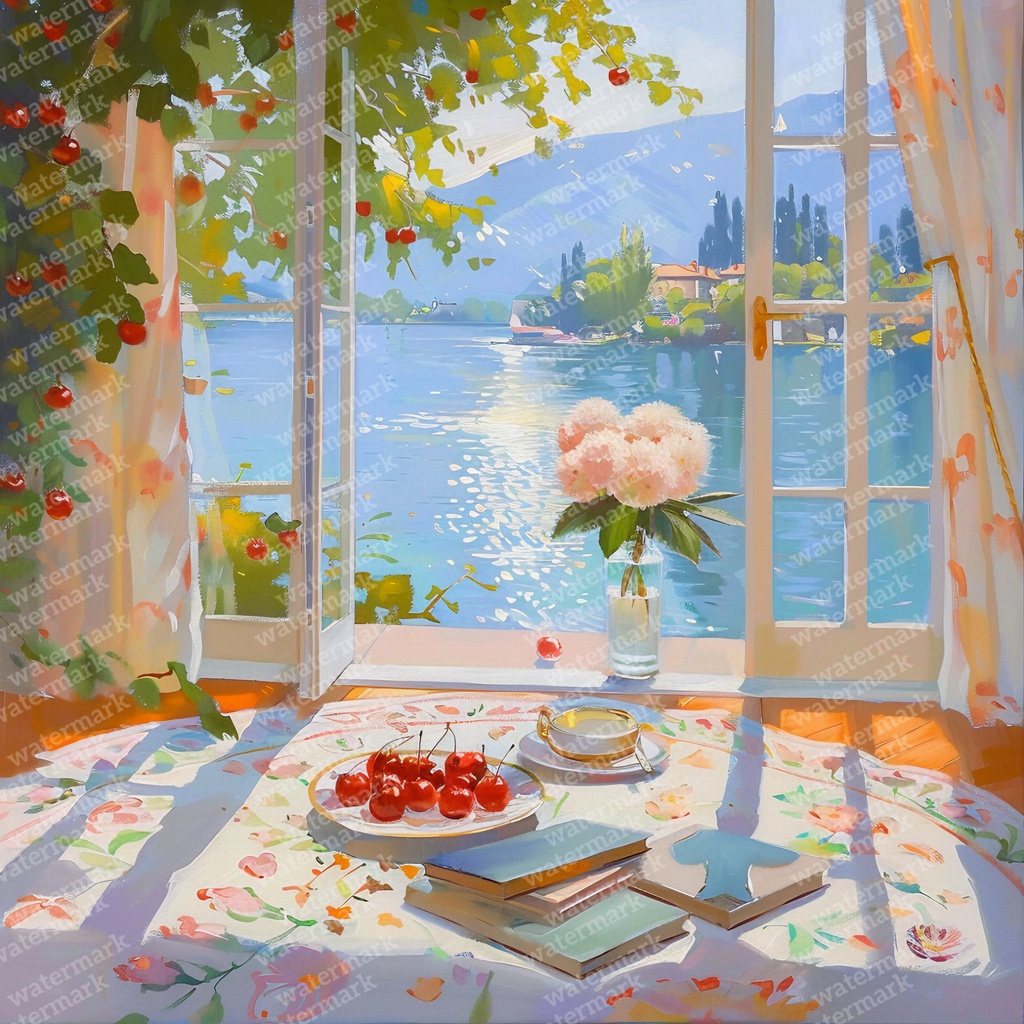 【商用利用可】窓からの景色(水彩ウィンドウビュー)クリップアート20点セット|高解像度JPG|風景・インテリア・コラージュ・ジャンクジャーナル・手帳シール素材|即ダウンロード