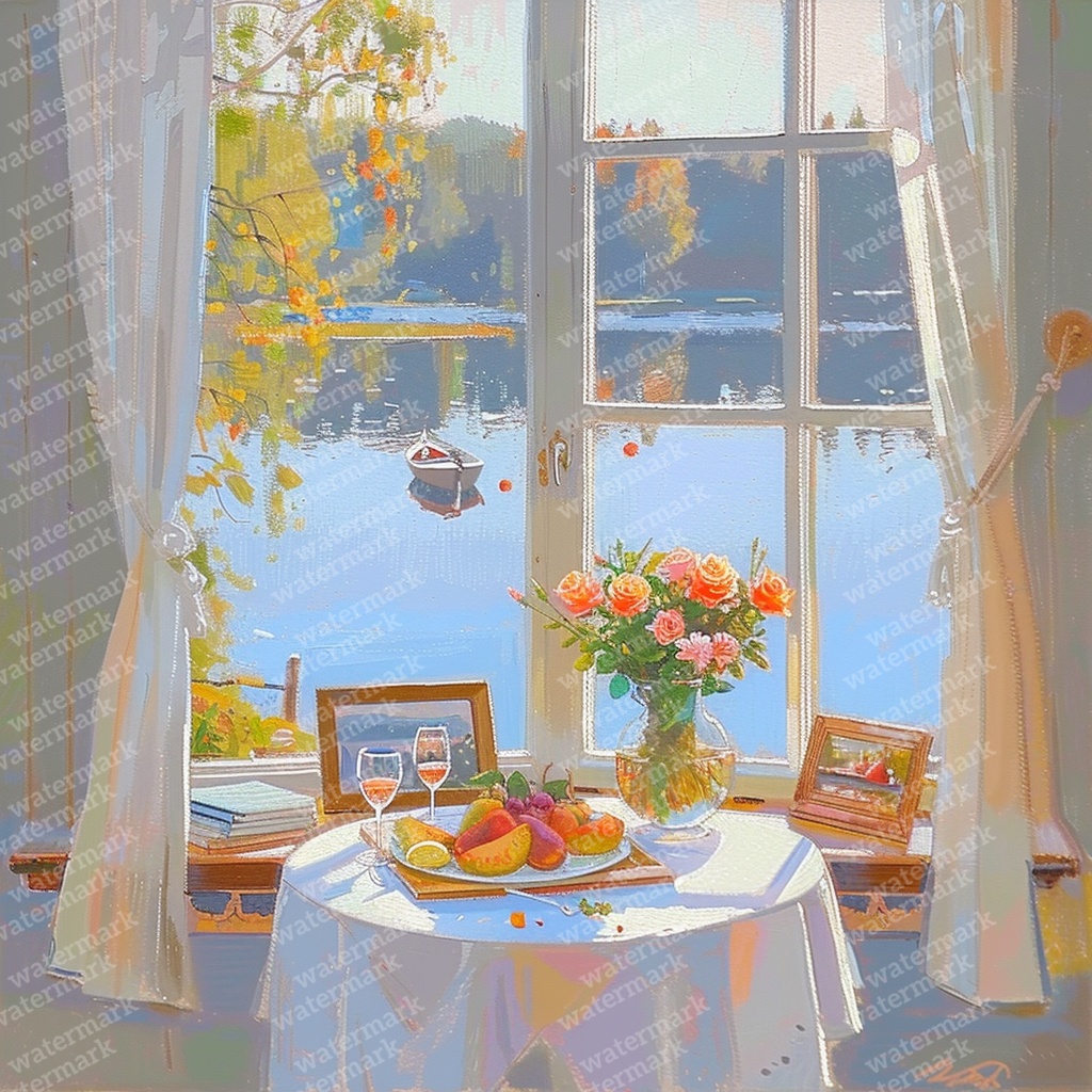 【商用利用可】窓からの景色(水彩ウィンドウビュー)クリップアート20点セット|高解像度JPG|風景・インテリア・コラージュ・ジャンクジャーナル・手帳シール素材|即ダウンロード