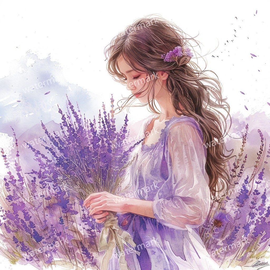 【商用利用可】美しい女性(水彩ガールイラスト)クリップアート17点セット|高解像度JPG|ファッション・ポートレート・コラージュ・ジャンクジャーナル素材|即ダウンロード