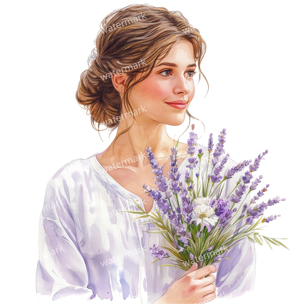 【商用利用可】女の子（水彩ガールイラスト）クリップアート20点セット｜高解像度・透過PNG｜かわいい人物・コラージュ・ジャンクジャーナル素材｜即ダウンロード