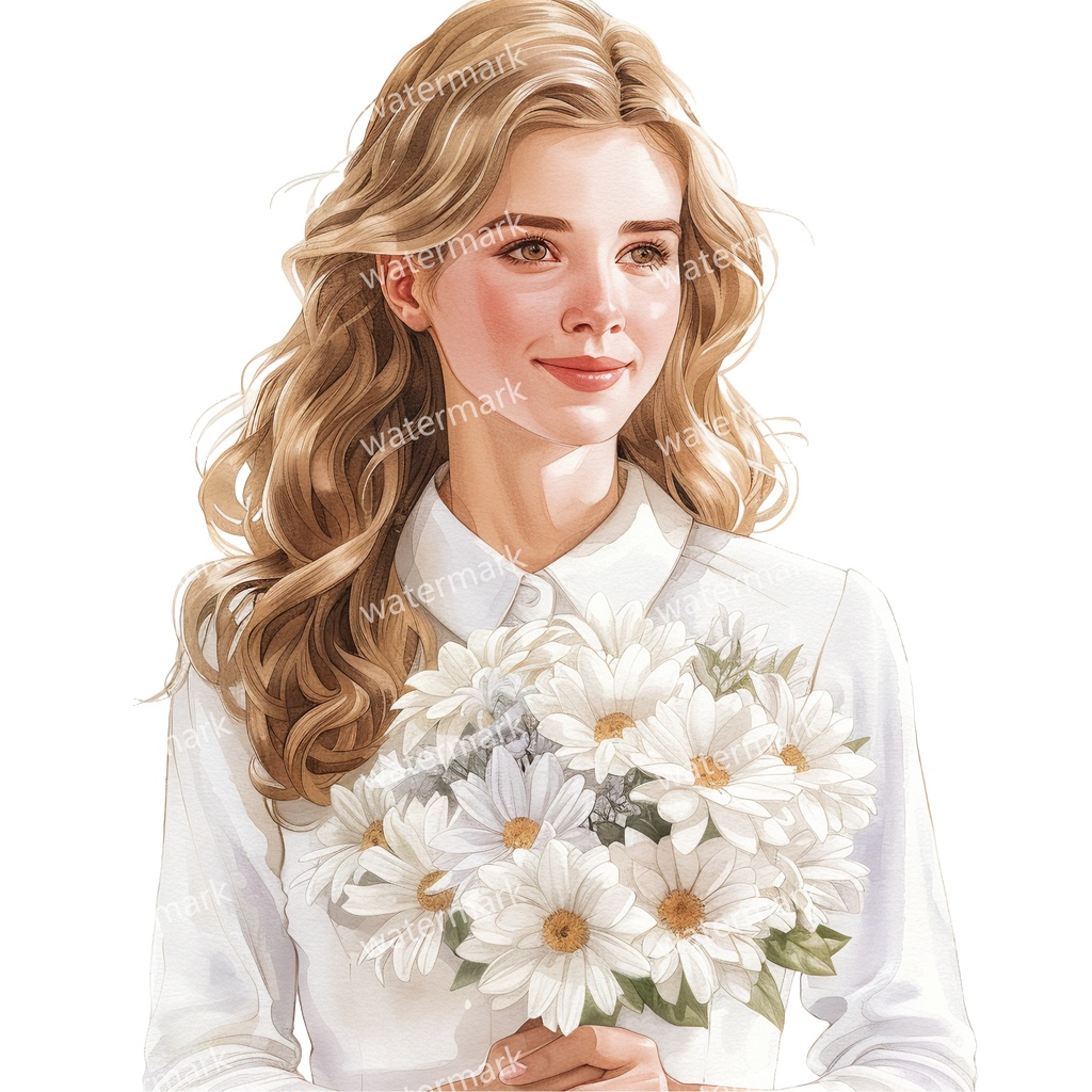 【商用利用可】女の子(水彩ガールイラスト)クリップアート20点セット|高解像度・透過PNG|かわいい人物・コラージュ・ジャンクジャーナル素材|即ダウンロード