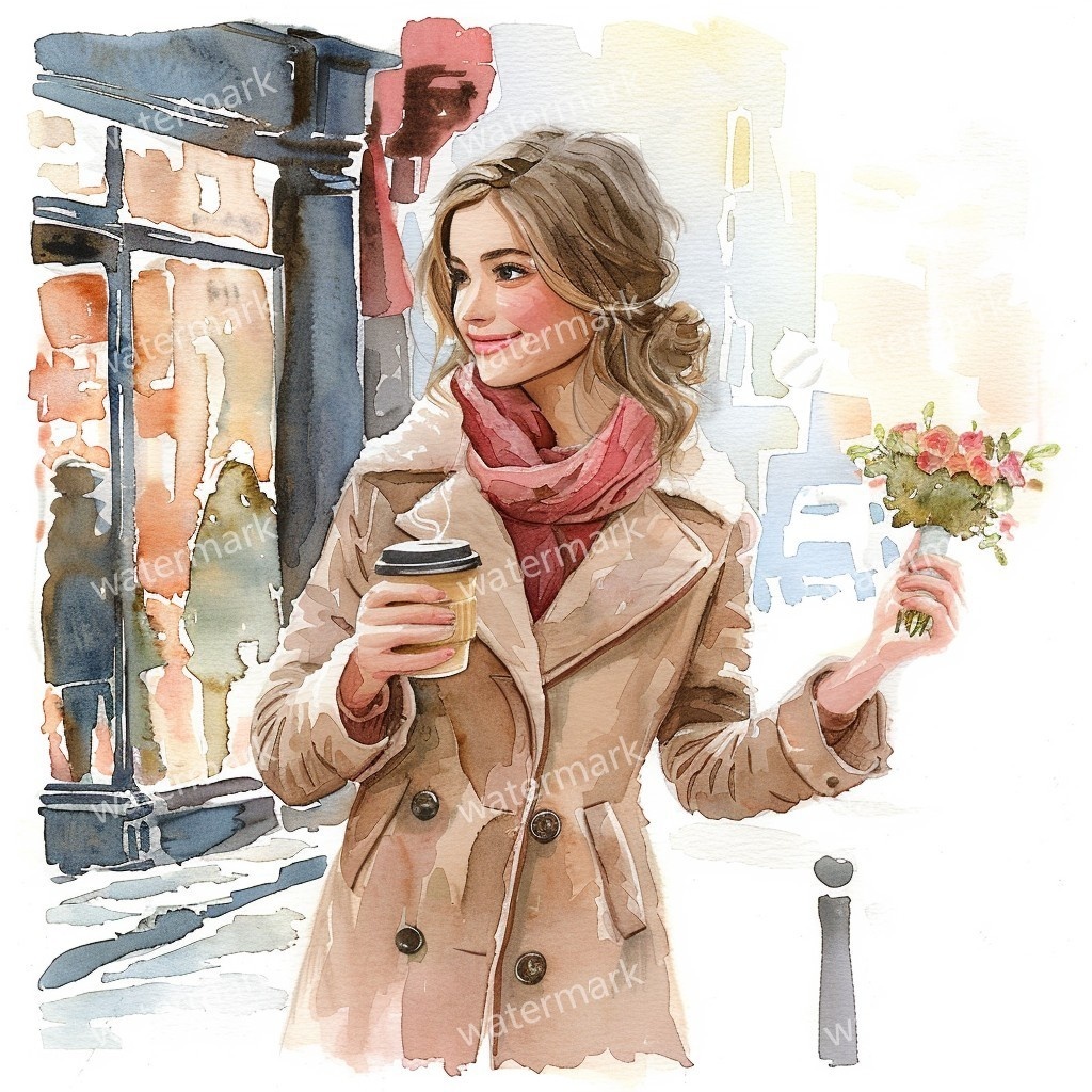 【商用利用可】女性(水彩ウーマンイラスト)クリップアート15点セット|高解像度JPG|ファッション・人物・コラージュ・ジャンクジャーナル素材|即ダウンロード