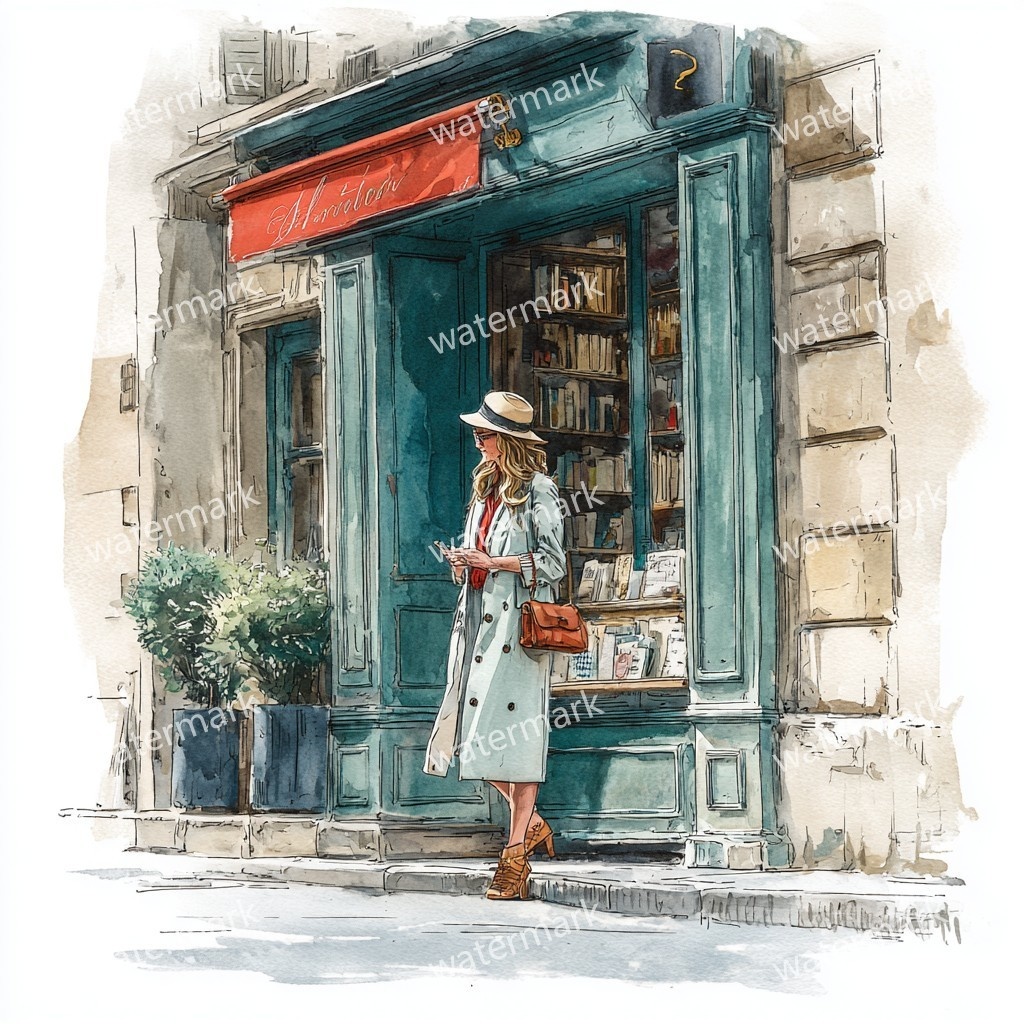 【商用利用可】ファッションガール街歩き(水彩ストリートスタイル)クリップアート20点セット|高解像度JPG|おしゃれ人物・コラージュ・ジャンクジャーナル素材|即ダウンロード