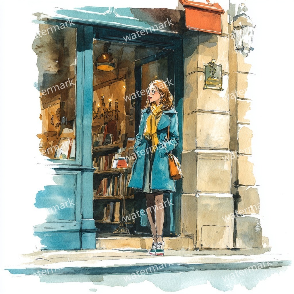 【商用利用可】ファッションガール街歩き(水彩ストリートスタイル)クリップアート20点セット|高解像度JPG|おしゃれ人物・コラージュ・ジャンクジャーナル素材|即ダウンロード