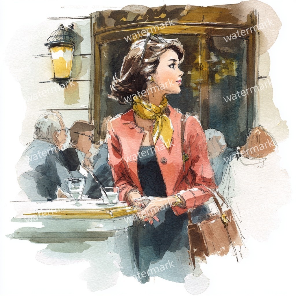 【商用利用可】ファッションガール街歩き(水彩ストリートスタイル)クリップアート20点セット|高解像度JPG|おしゃれ人物・コラージュ・ジャンクジャーナル素材|即ダウンロード