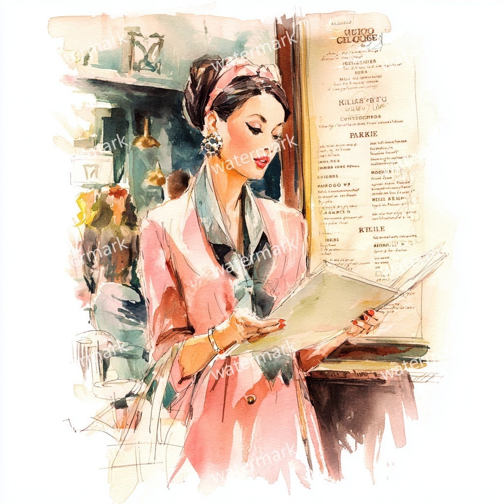 【商用利用可】おしゃれ女性(水彩ファッショナブルウーマン)クリップアート15点セット|高解像度JPG|ファッション・人物・コラージュ・ジャンクジャーナル素材|即ダウンロード