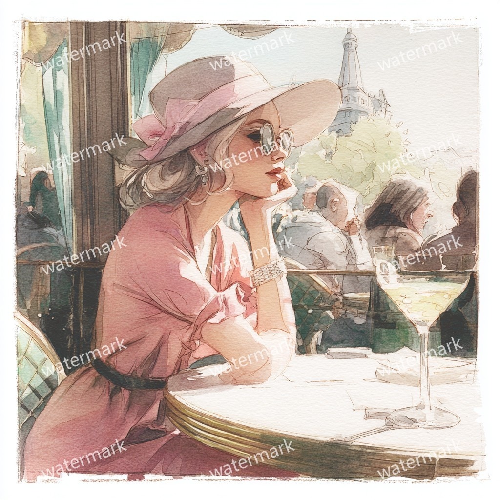 【商用利用可】おしゃれ女性(水彩ファッショナブルウーマン)クリップアート15点セット|高解像度JPG|ファッション・人物・コラージュ・ジャンクジャーナル素材|即ダウンロード