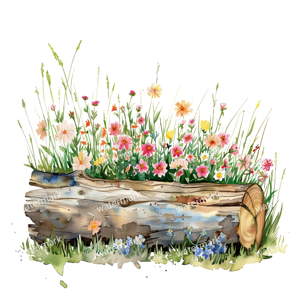 【商用利用可】薪・丸太(水彩ログウッド)クリップアート20点セット|高解像度・透過PNG|キャンプ・ナチュラル素材|コラージュ・ジャンクジャーナル素材|即ダウンロード