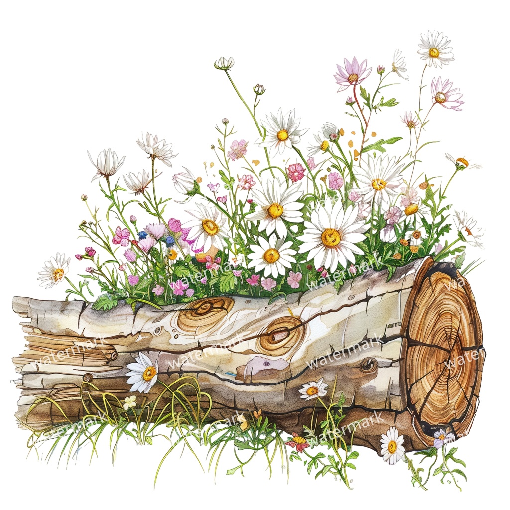 【商用利用可】薪・丸太(水彩ログウッド)クリップアート20点セット|高解像度・透過PNG|キャンプ・ナチュラル素材|コラージュ・ジャンクジャーナル素材|即ダウンロード