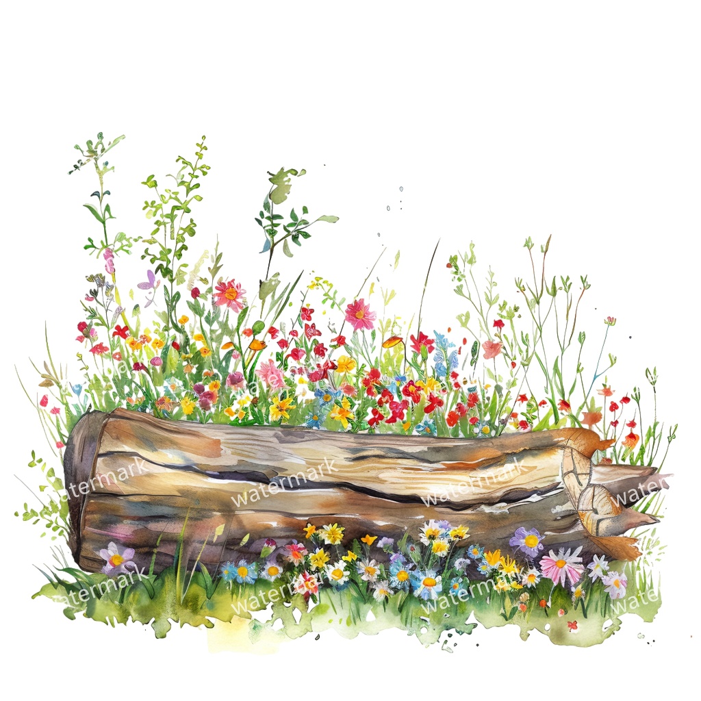 【商用利用可】薪・丸太(水彩ログウッド)クリップアート20点セット|高解像度・透過PNG|キャンプ・ナチュラル素材|コラージュ・ジャンクジャーナル素材|即ダウンロード