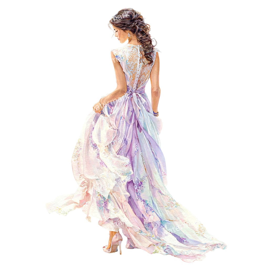 【商用利用可】エレガント女性(水彩レディイラスト)クリップアート28点セット|高解像度・透過PNG|上品・ファッション・コラージュ・ジャンクジャーナル素材|即ダウンロード