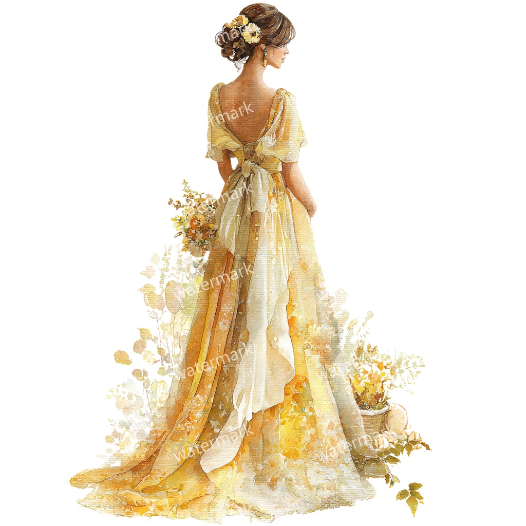 【商用利用可】エレガント女性(水彩レディイラスト)クリップアート28点セット|高解像度・透過PNG|上品・ファッション・コラージュ・ジャンクジャーナル素材|即ダウンロード