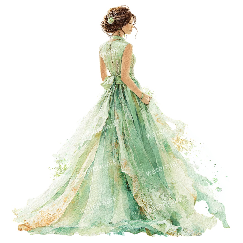 【商用利用可】エレガント女性(水彩レディイラスト)クリップアート28点セット|高解像度・透過PNG|上品・ファッション・コラージュ・ジャンクジャーナル素材|即ダウンロード