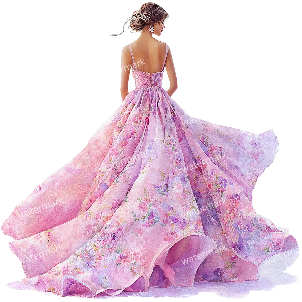 【商用利用可】エレガント女性(水彩レディイラスト)クリップアート28点セット|高解像度・透過PNG|上品・ファッション・コラージュ・ジャンクジャーナル素材|即ダウンロード