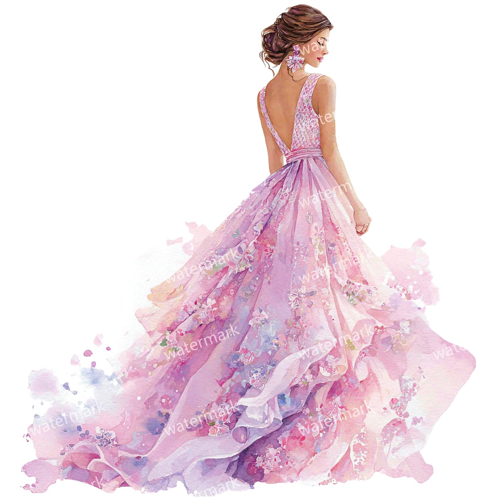 【商用利用可】エレガント女性(水彩レディイラスト)クリップアート28点セット|高解像度・透過PNG|上品・ファッション・コラージュ・ジャンクジャーナル素材|即ダウンロード