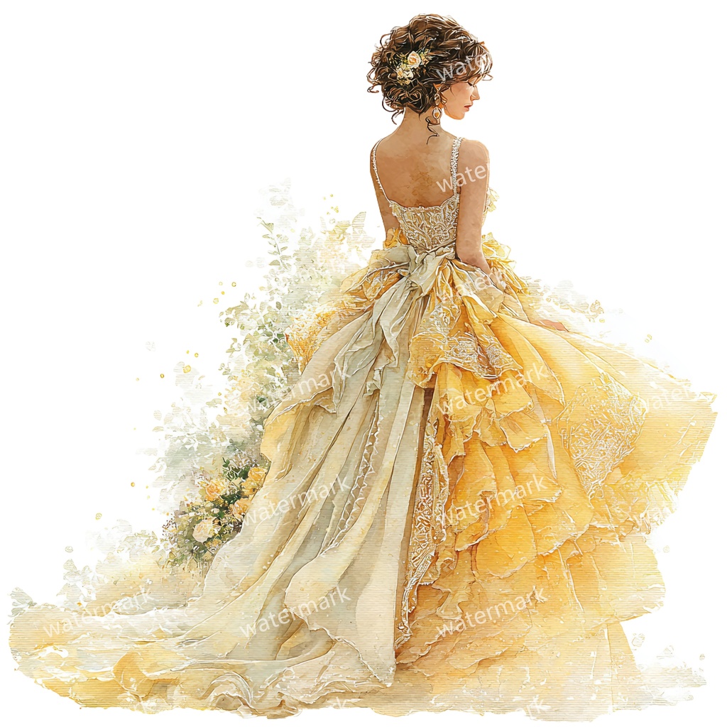 【商用利用可】エレガント女性(水彩レディイラスト)クリップアート28点セット|高解像度・透過PNG|上品・ファッション・コラージュ・ジャンクジャーナル素材|即ダウンロード