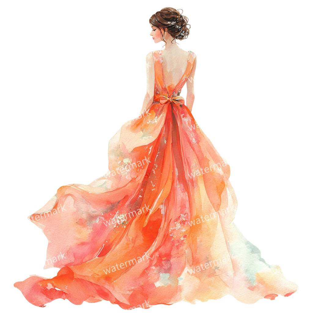 【商用利用可】エレガント女性(水彩レディイラスト)クリップアート28点セット|高解像度・透過PNG|上品・ファッション・コラージュ・ジャンクジャーナル素材|即ダウンロード