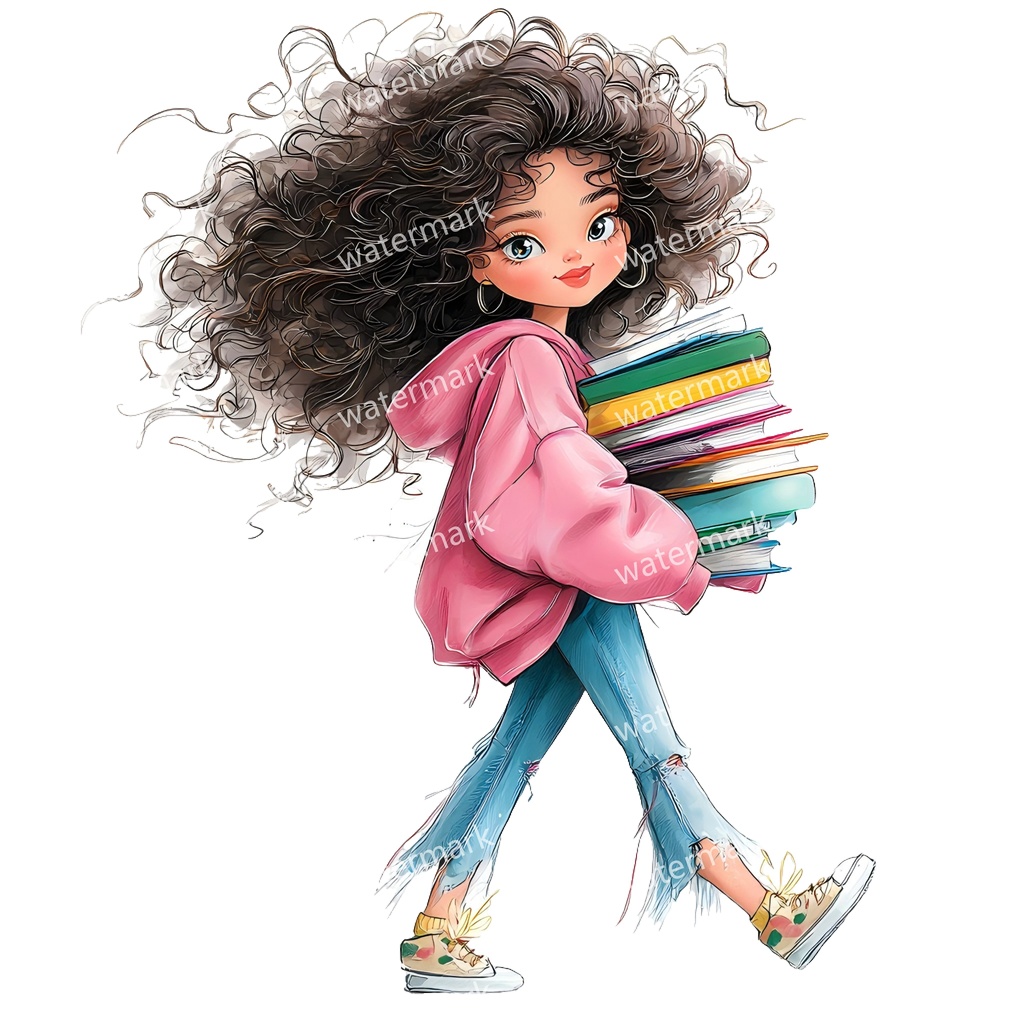 【商用利用可】女の子(水彩ガールイラスト)クリップアート15点セット|高解像度・透過PNG|かわいい人物・コラージュ・ジャンクジャーナル素材|即ダウンロード