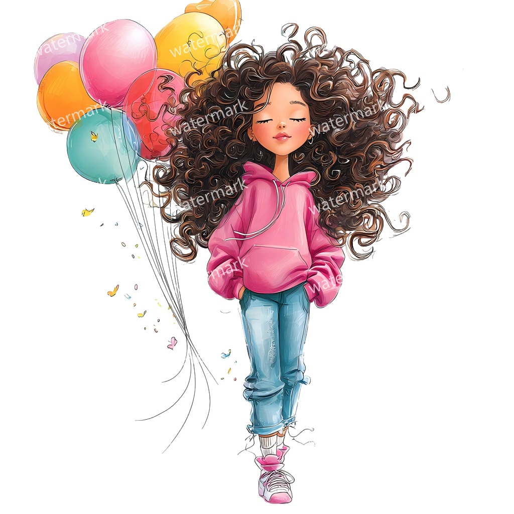 【商用利用可】女の子(水彩ガールイラスト)クリップアート15点セット|高解像度・透過PNG|かわいい人物・コラージュ・ジャンクジャーナル素材|即ダウンロード