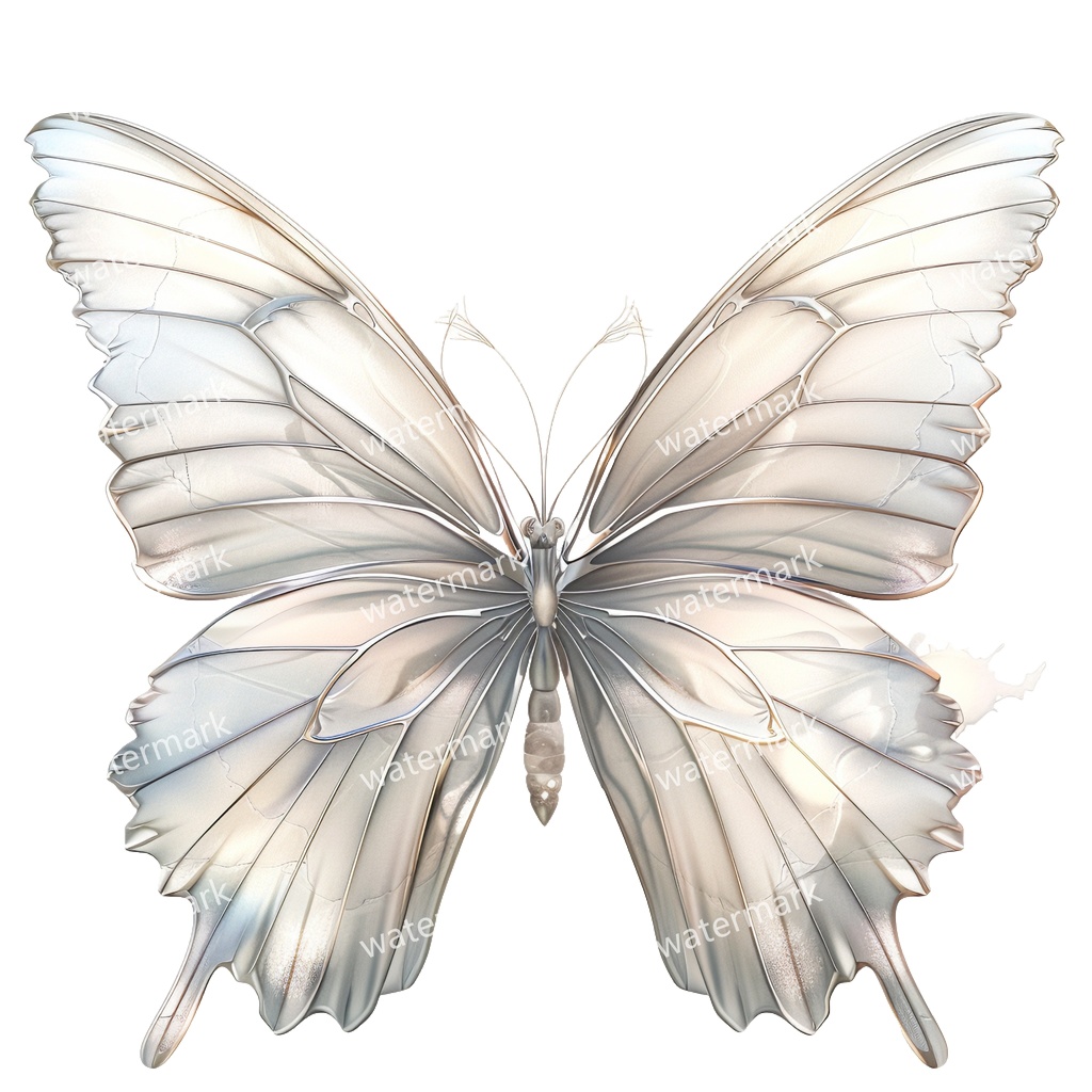 【商用利用可】蝶々(水彩バタフライ)クリップアート20点セット|高解像度・透過PNG|ナチュラル・幻想的素材|コラージュ・ジャンクジャーナル素材|即ダウンロード