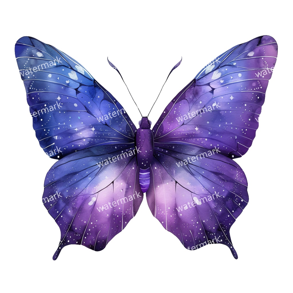 【商用利用可】蝶々(水彩バタフライ)クリップアート20点セット|高解像度・透過PNG|ナチュラル・幻想的素材|コラージュ・ジャンクジャーナル素材|即ダウンロード