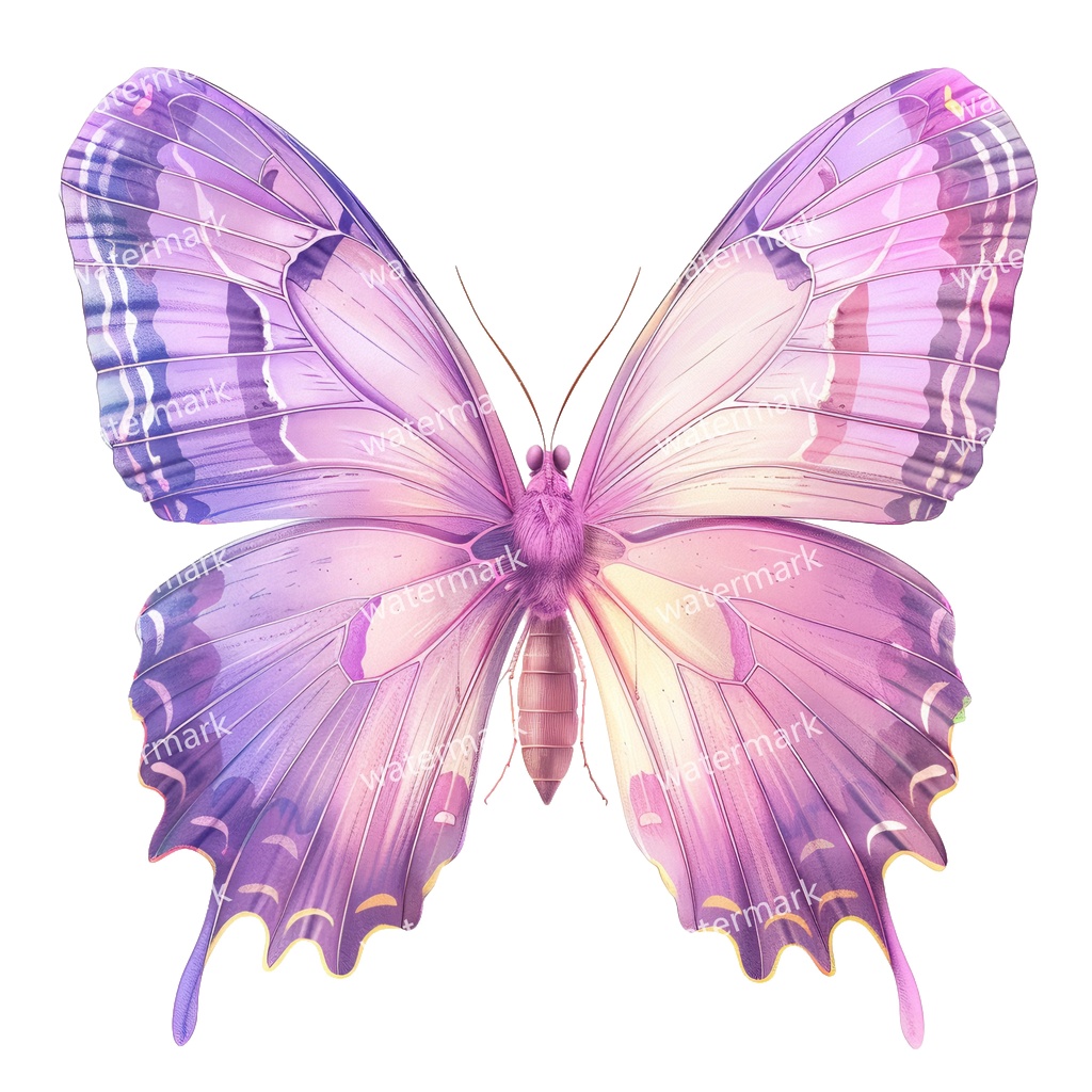【商用利用可】蝶々(水彩バタフライ)クリップアート20点セット|高解像度・透過PNG|ナチュラル・幻想的素材|コラージュ・ジャンクジャーナル素材|即ダウンロード