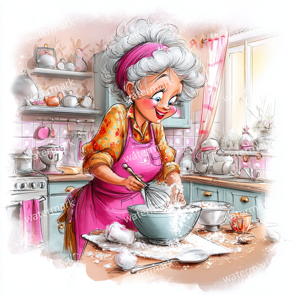 【商用利用可】上品なシニア女性(水彩エレガントレディ)クリップアート17点セット|高解像度JPG|人物・ファッション・コラージュ・ジャンクジャーナル素材|即ダウンロード