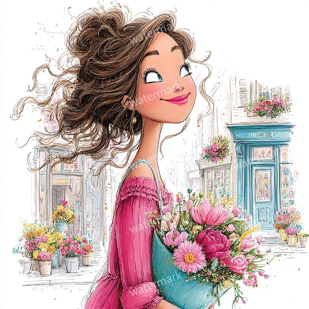 15 Spring Fashion Girl Clipart