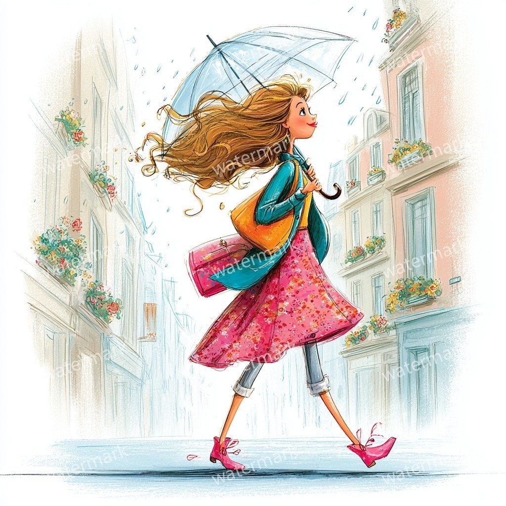 15 Spring Fashion Girl Clipart