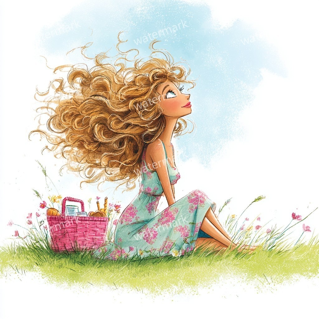 15 Spring Fashion Girl Clipart