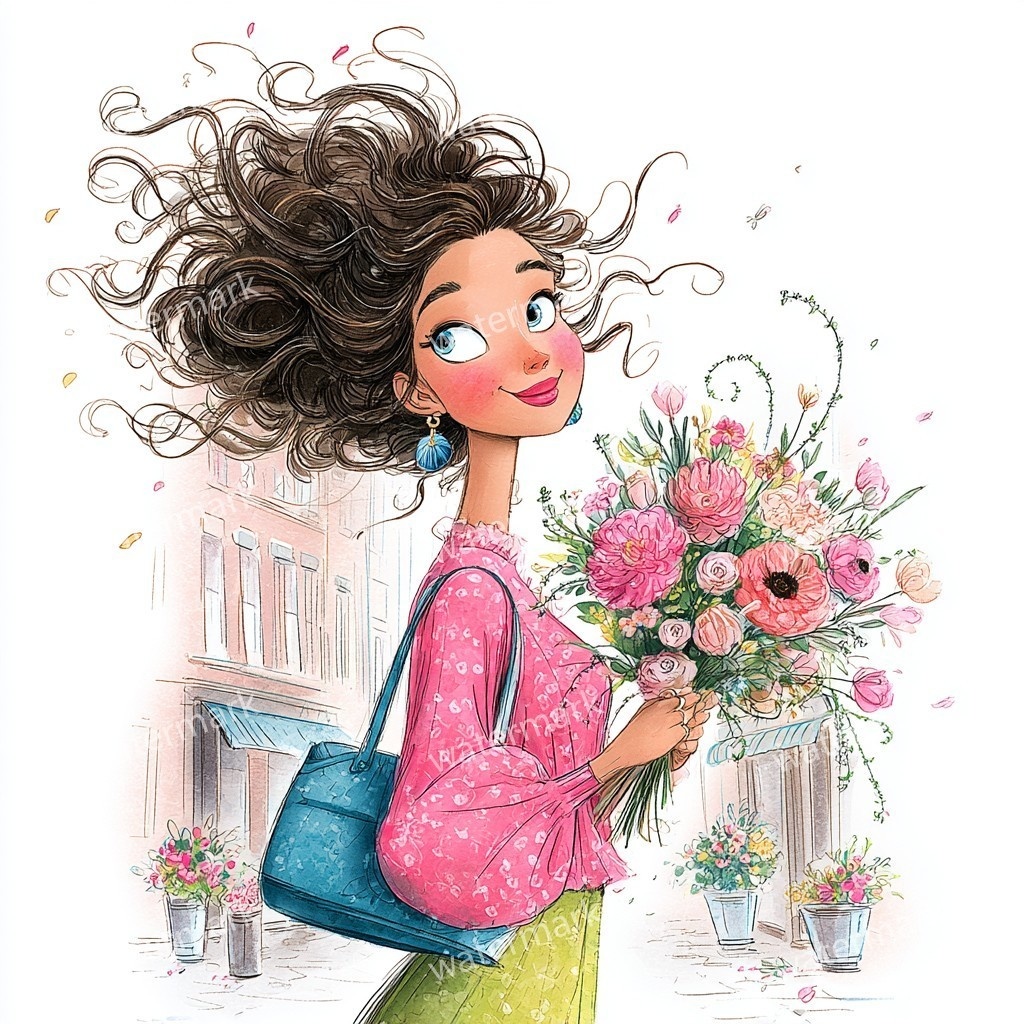 15 Spring Fashion Girl Clipart