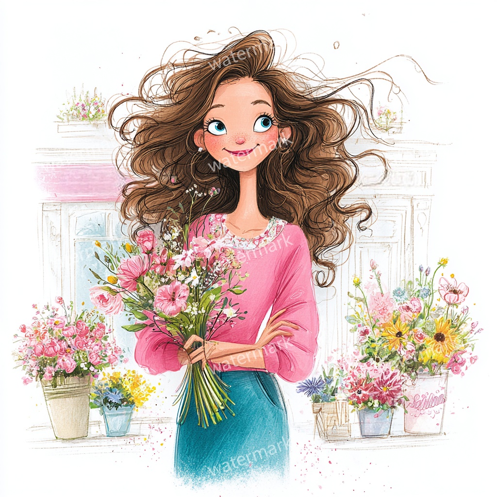 15 Spring Fashion Girl Clipart