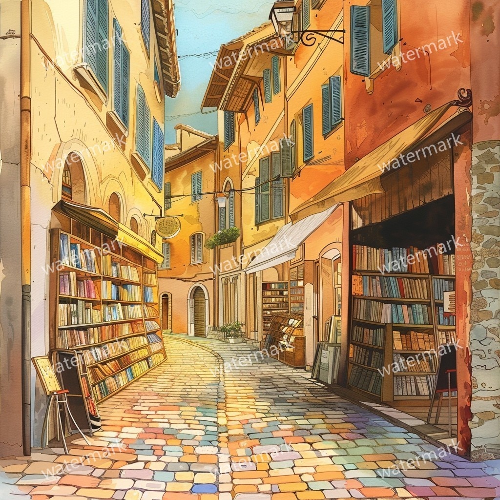 【商用利用可】イタリアの街並み(水彩ヨーロッパストリート)クリップアート20点セット|高解像度JPG|風景・建築・旅行系素材|コラージュ・ジャンクジャーナル素材|即ダウンロード