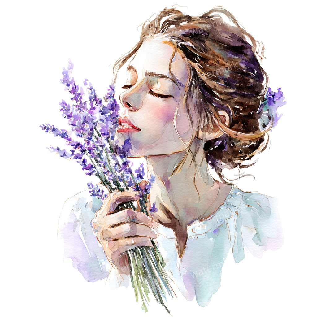 【商用利用可】花と女の子(水彩フラワーガール)クリップアート15点セット|高解像度・透過PNG|かわいい人物・ナチュラル素材|コラージュ・ジャンクジャーナル素材|即ダウンロード