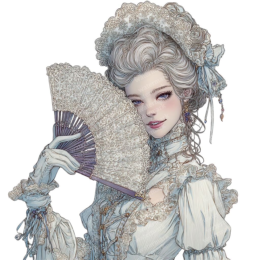 【商用利用可】ヴィクトリアンレディの水彩クリップアート10点セット|高解像度・透過PNG|アンティーク・クラシカル素材|ペーパークラフト・ジャンクジャーナル素材