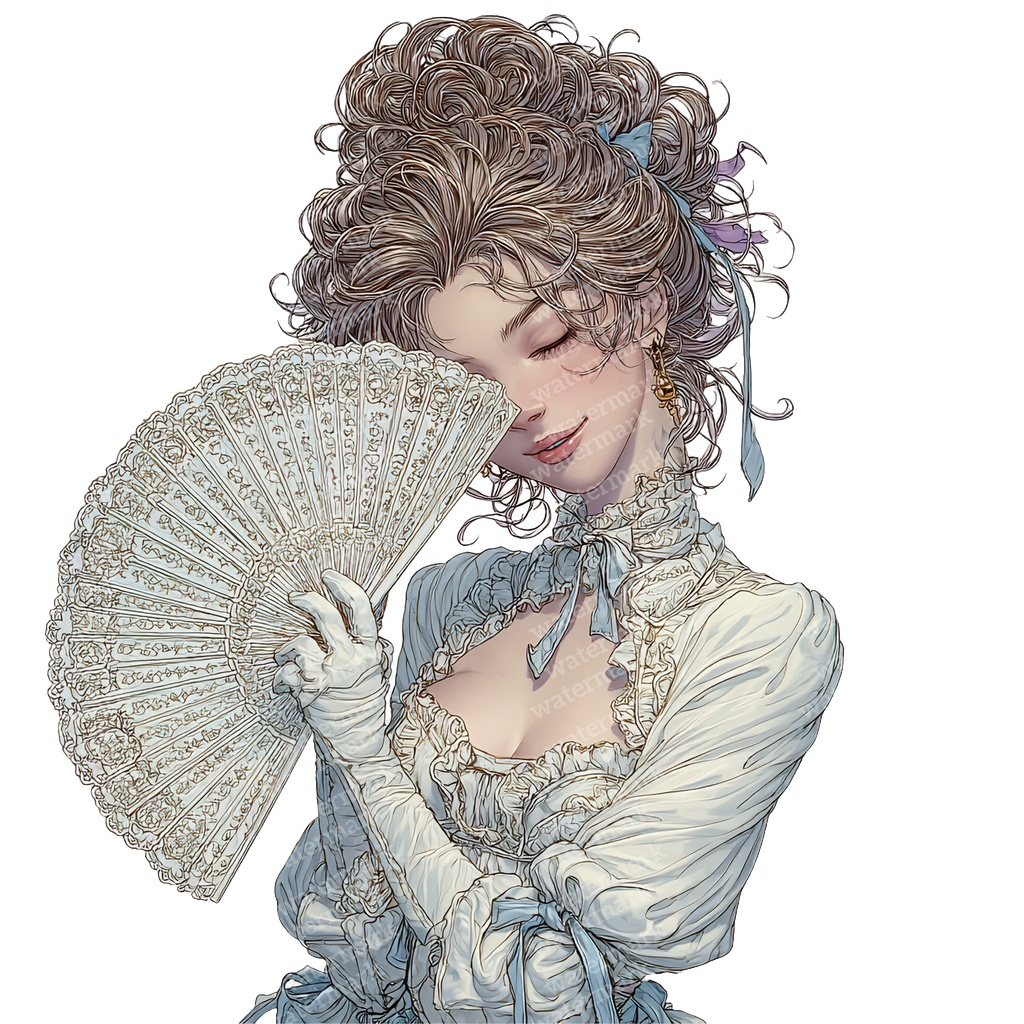 【商用利用可】ヴィクトリアンレディの水彩クリップアート10点セット|高解像度・透過PNG|アンティーク・クラシカル素材|ペーパークラフト・ジャンクジャーナル素材