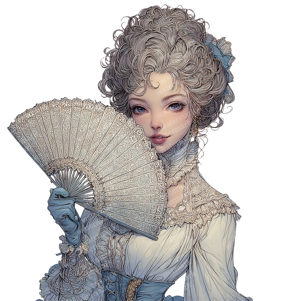 【商用利用可】ヴィクトリアンレディの水彩クリップアート10点セット|高解像度・透過PNG|アンティーク・クラシカル素材|ペーパークラフト・ジャンクジャーナル素材